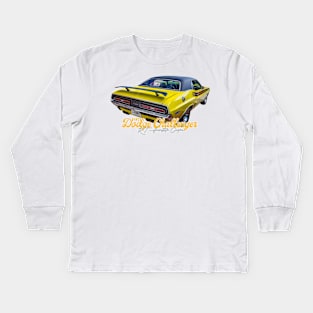 1971 Dodge Challenger RT Hardtop Coupe Kids Long Sleeve T-Shirt